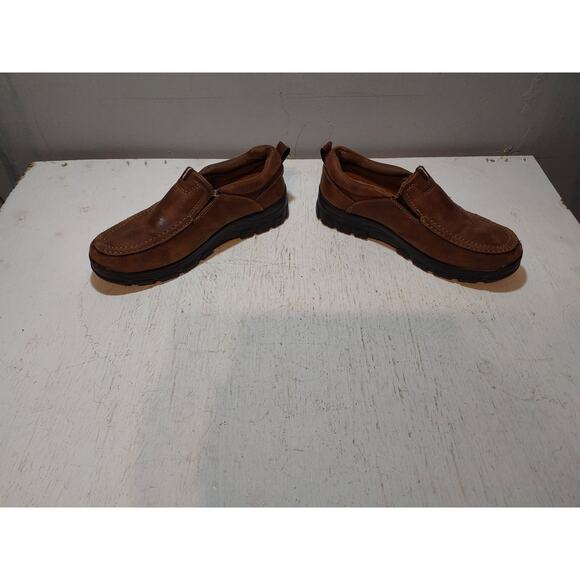 mens loafer slip on moccasin flats size 9 - Picture 3 of 5